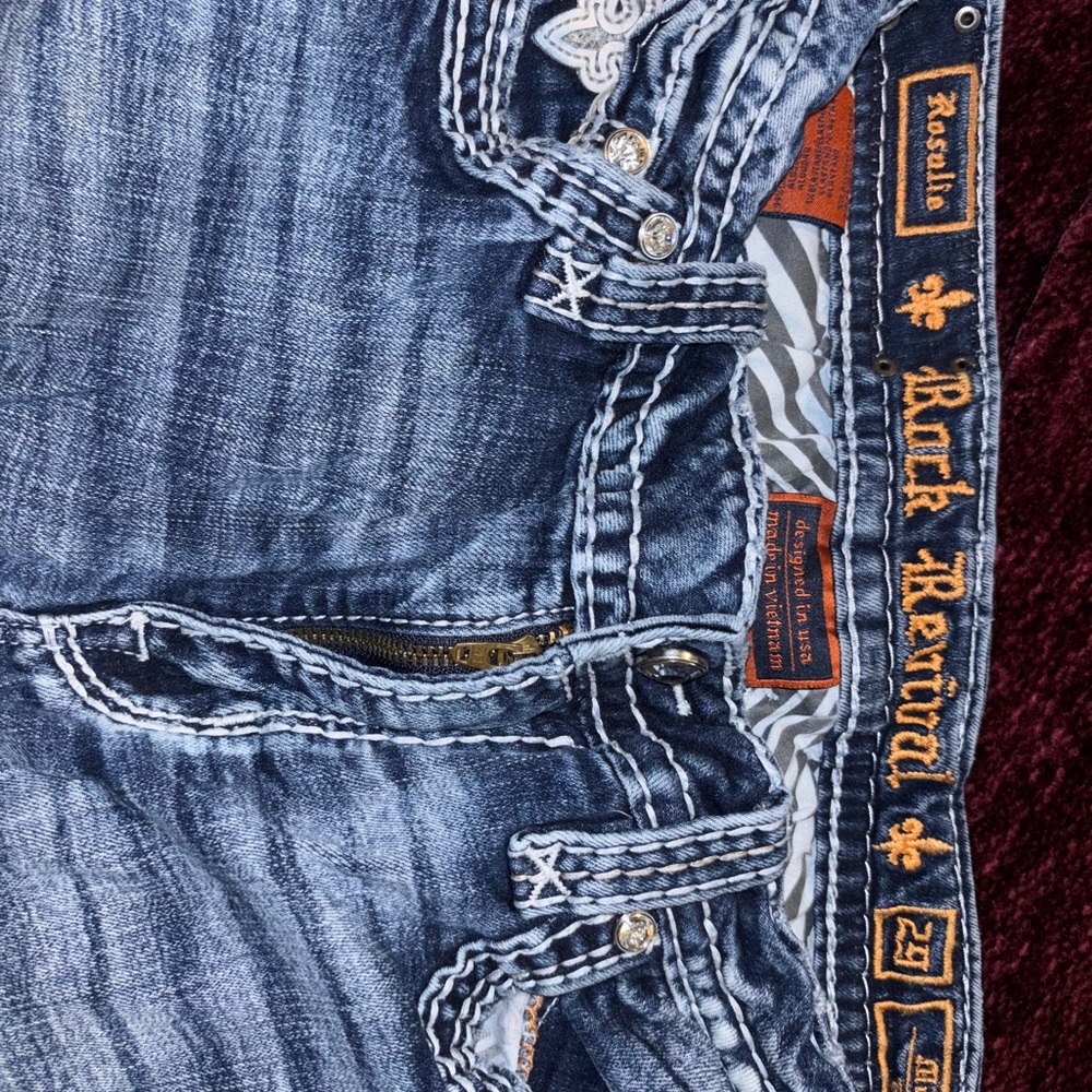 #111 True Religion Light Blue Denim Jeans - Picture 3 of 14